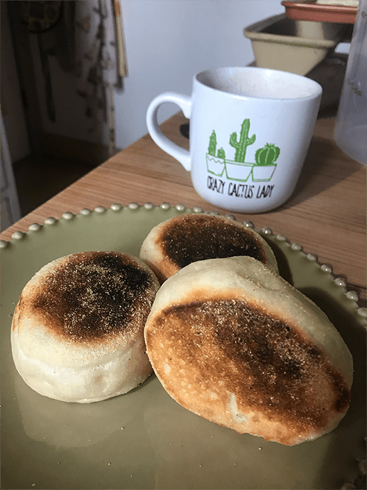 homemade english muffins