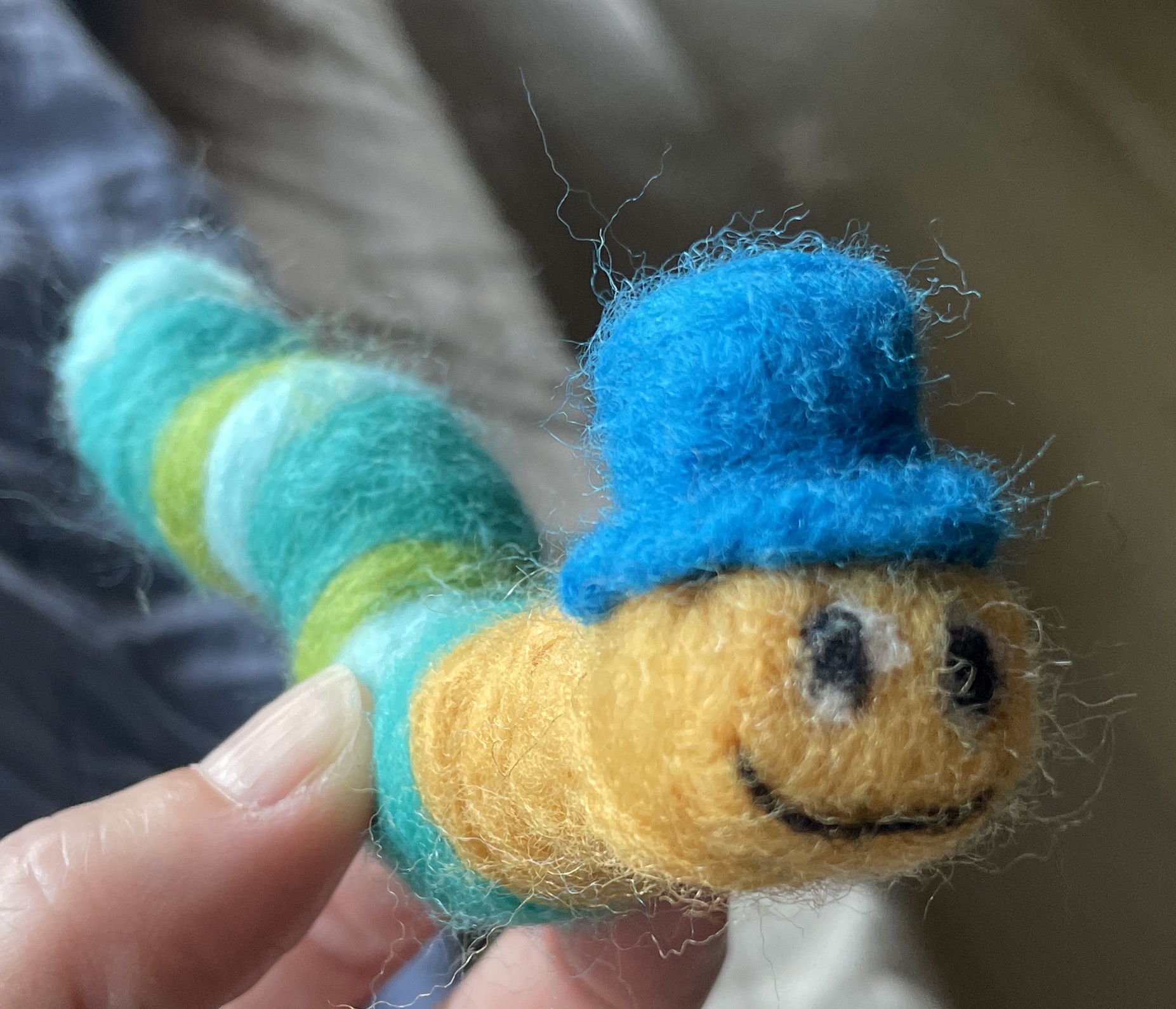 Felted Inchworm